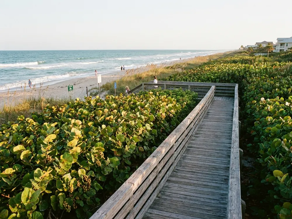 Dune walkover to the beach in Vero Beach